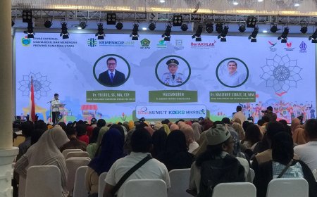 Halal Center Cendekia Muslim Sumatera Utara mengikuti roadshow #kitahalalin2024 bersama Kemenkop UKM
