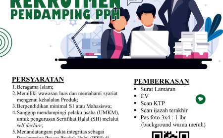 Baru! Rekrutmen Pendamping PPH – Halal Center Cendekia Muslim