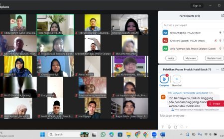 Halal Center Cendekia Muslim : Pelatihan Pendamping Proses Produk Halal Batch 75