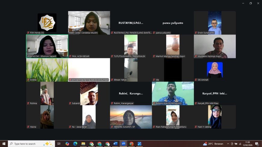 Penguatan Kapasitas dan Implementasi Hasil RAKORNAS 2026 bagi Pendamping PPH HCCM