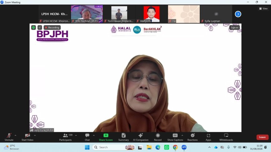 HCCM Berpartisipasi dalam Forum Konsultasi Publik BPJPH tentang Sertifikasi Halal Self Declare